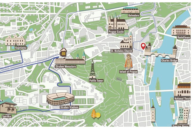 1.5h Small Group Segway Tour & Free Taxi Transfer ️with PragueWay - The Great Strahov Stadium’s surprising scale