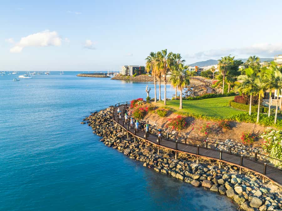 Airlie Beach: 3-Hour Sunset Segway Tour with Dinner - Returning beside Pioneer Bay at sunset