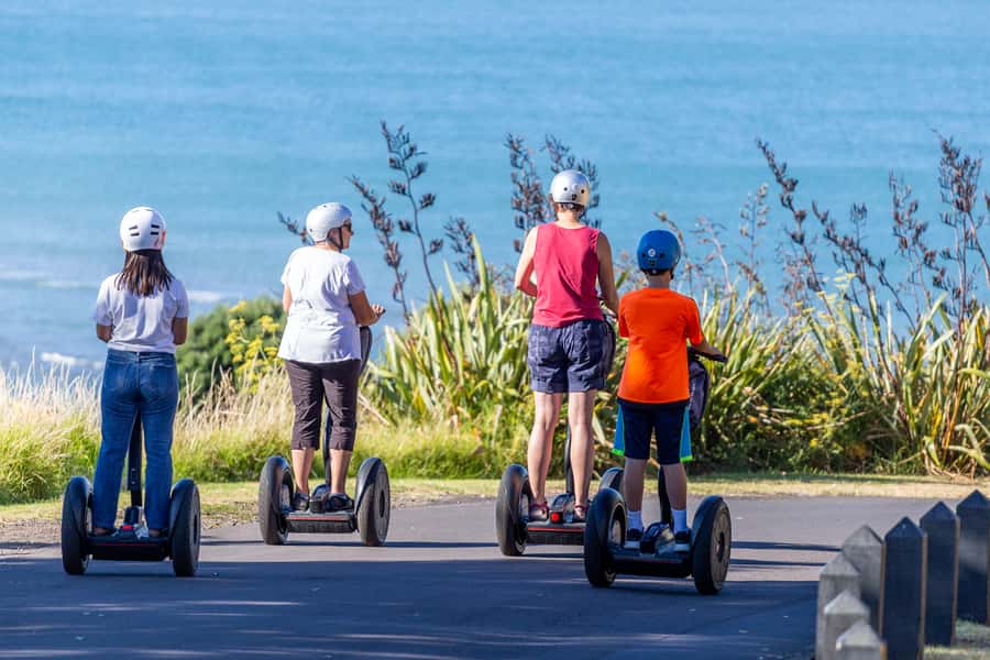 Auckland: Segway to North Head Volcano Summit - The summit view across the Hauraki Gulf