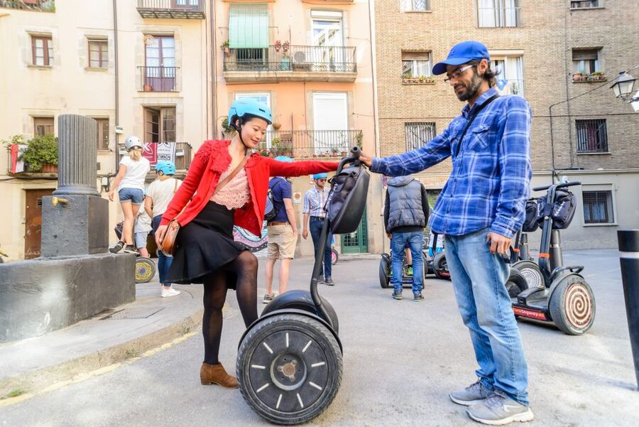 Barcelona: City and Seafront Guided Segway Tour - Starting near the Roman walls