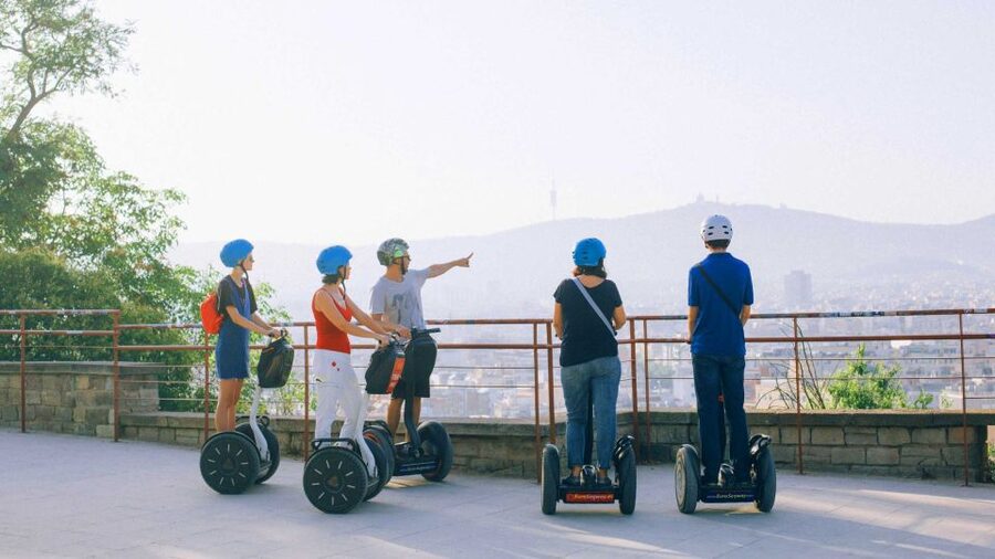Barcelona: Montjuïc Guided Segway Tour - Climbing Montjuïc through parks and viewpoints