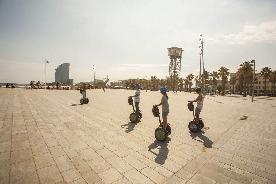 Barcelona: Old Port and Gothic Quarter Guided Segway Tour - Barceloneta, The Marina, And Olympic Port