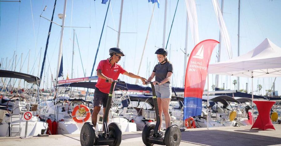 Barcelona: Segway Tour & Sailing Experience - One Barcelona outing, two very different moods