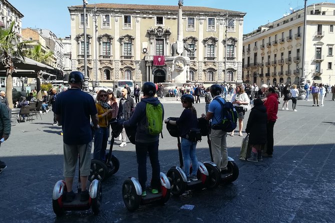 CSTRents - Catania Segway PT Authorized Tour - Returning downhill to Castle Ursino