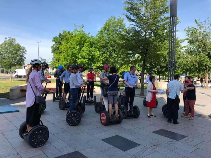 Downtown Budapest Private Guided Segway Tour - Learning to ride before entering Pest