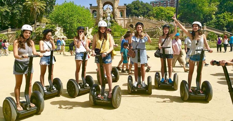 Explore Barcelona with a Guided Segway Tour - La Rambla from a moving viewpoint