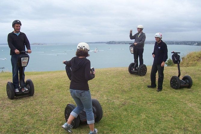 Guided North Head Fort Segway Tour in Devonport Auckland - Learning to ride before the tour begins