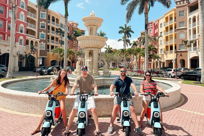 Guided Tour Pick your Ride Trikes Mopeds Segways and Bike Tour - Tin City mixes shopping with dockside character