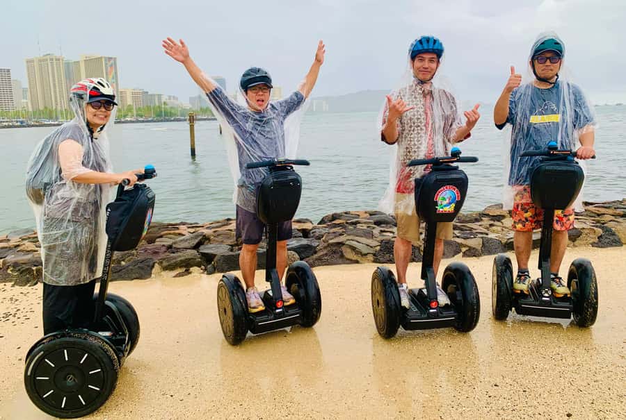 Honolulu: Magic Island & Beach Segway Tour - Magic Island Lagoon and the Diamond Head View