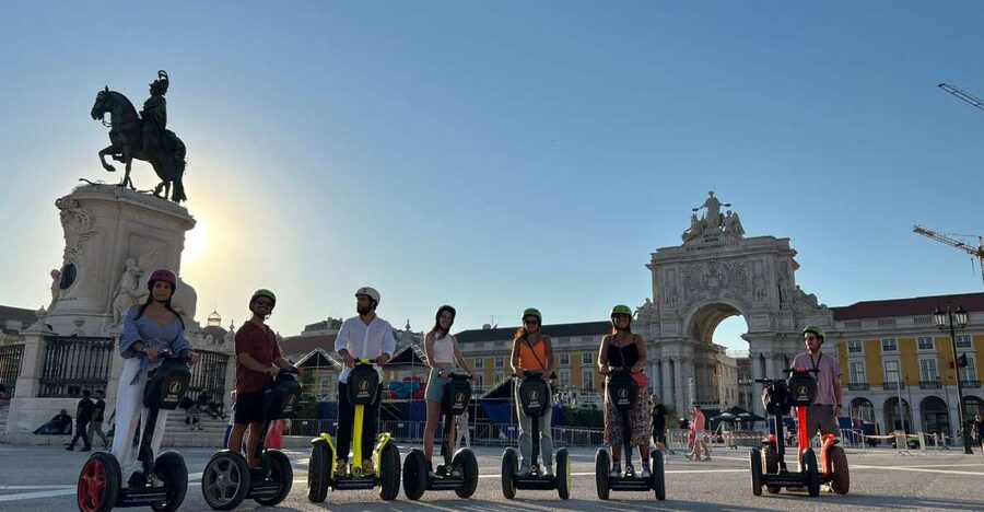 Lisbon: City Highlights Segway Tour - Rolling down through downtown Lisbon