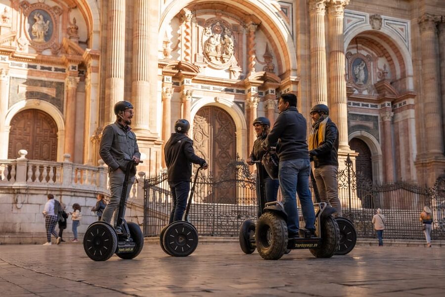 Malaga: 2-Hour Monumental Segway Tour - La Farola and the first practice ride