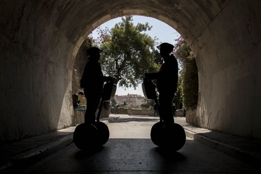 Malaga: Segway City Highlights Tour - Malagueta beach and the Roman Theatre