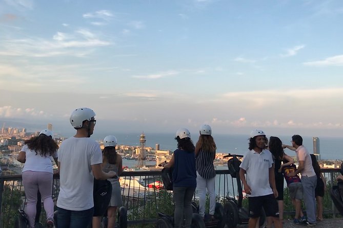 Montjuic Panoramic Segway/e-Bike Tour - Riding uphill to Montjuïc viewpoints