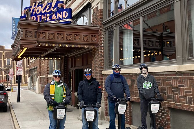 Packers Heritage Trail Segway Tour w/ Private Tour Option - Downtown buildings with Packers connections