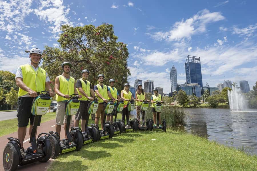 Perth Riverside Segway Tour - Riding past the Perth Bell Tower