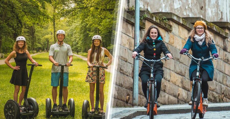 Prague: Combined Segway & E-Scooter City Highlights Tour - Petrin Hill, the river, and Lesser Town