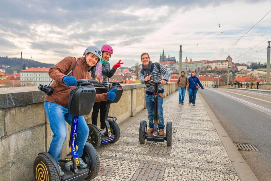 Prague: Grand Segway and eScooter Live Guided City Tour - Kampa Island, Lennon Wall, and Charles Bridge