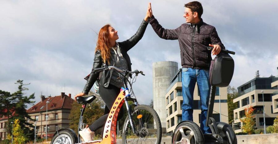 Prague: Grand Segway and eScooter Live Guided City Tour - Letná’s views and the giant metronome