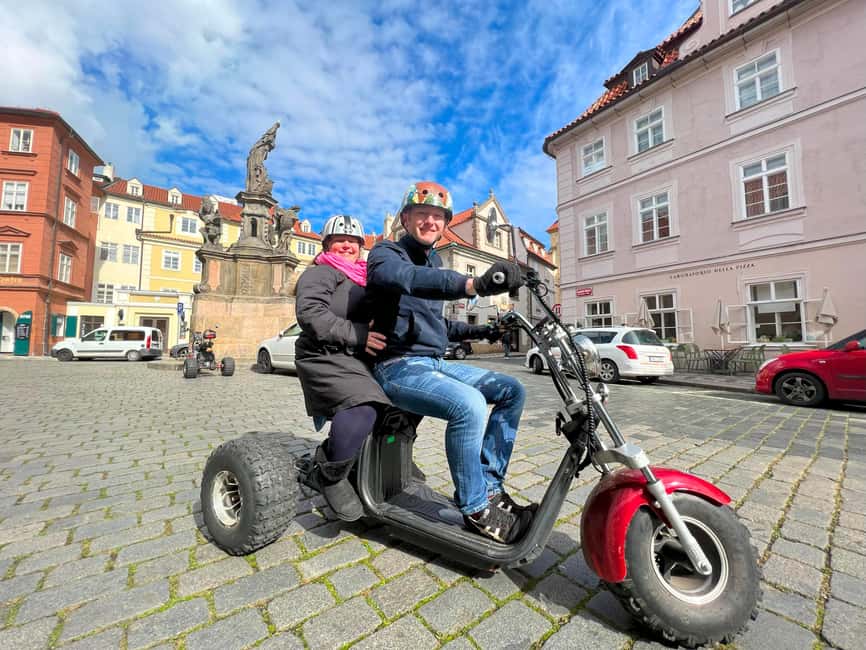 Prague: Monster Bike Trike Tour Euro Segway Experience - John Lennon Wall and Kampa Island