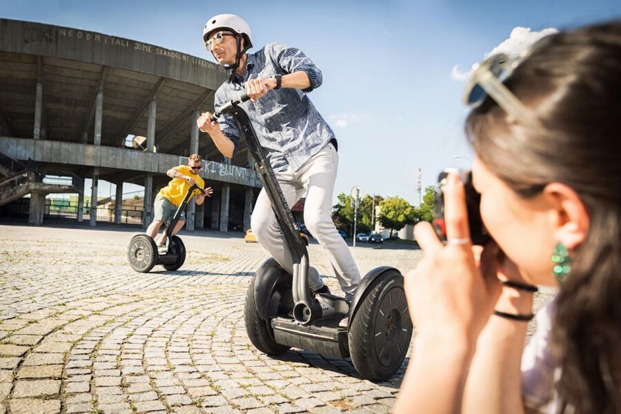 Prague: Segway Tour + Taxi Transfer & Monasteries mini-group - Strahov Stadium and the quieter historic stops