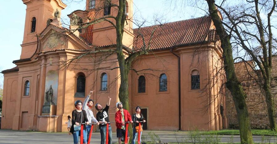 Prague Segway Tour with Oldest Monasteries and Free Taxi - Getting from Hotel Grandior to the Segway route