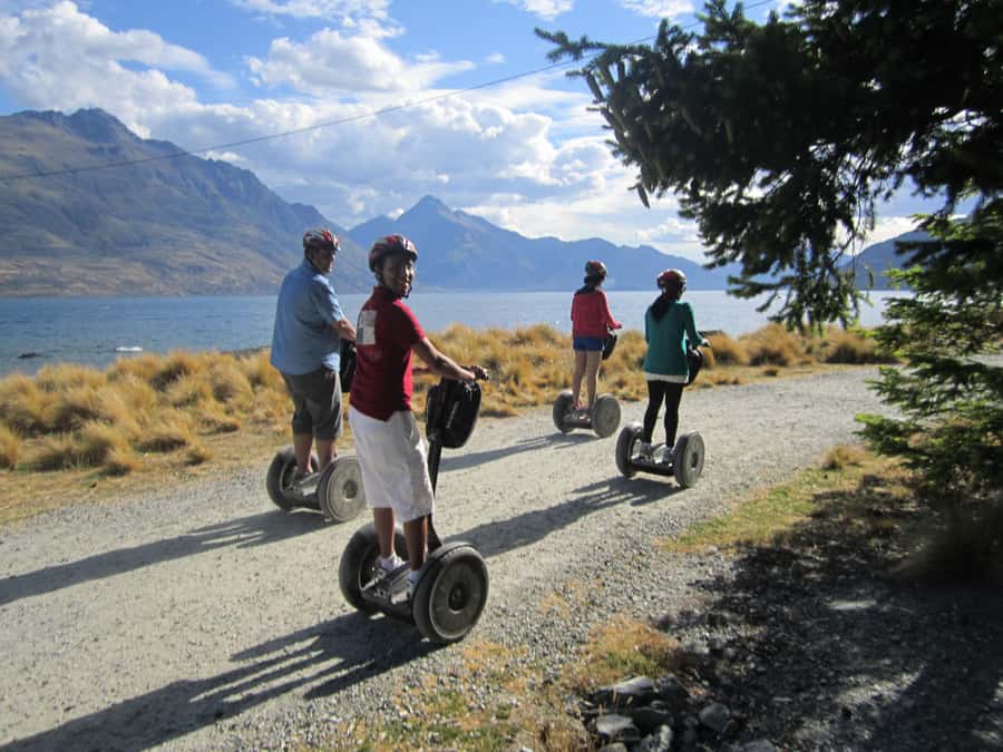 Queenstown: Guided Segway Tour - Along Lake Wakatipu toward the main bay