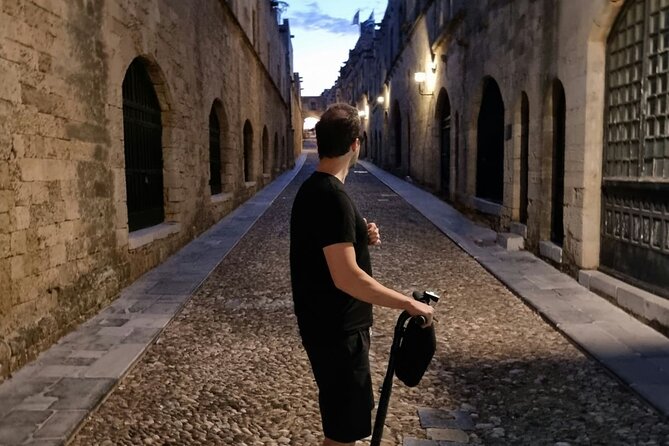 Rhodes by Night Segway Route - The narrow lanes of Rhodes Old Town