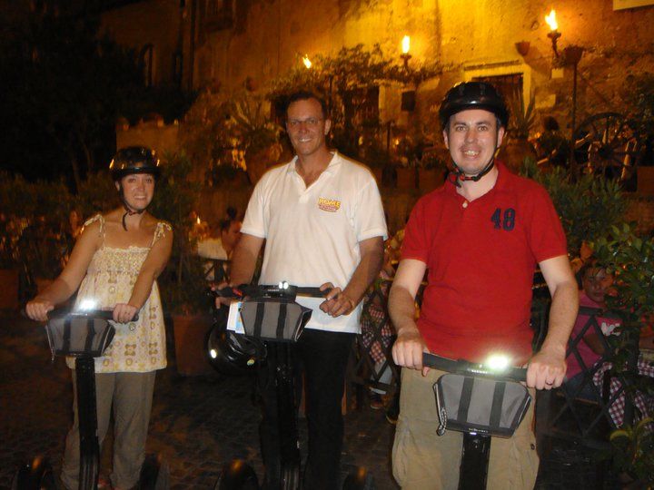 Rome by Night Segway Tour - Learning to ride before Rome gets busy