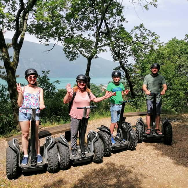 Segway hike 2h00 Aix les Bains between lake and forest - Corsuet Forest adds slopes and rougher ground