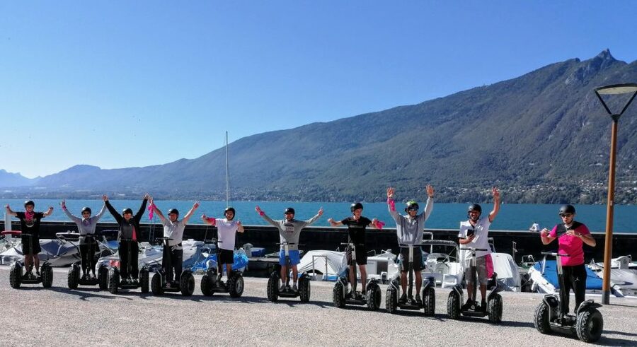 Segway hike 2h00 Aix les Bains between lake and forest - Who will enjoy this ride most?