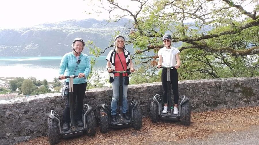 Segway hike 2h00 Aix les Bains between lake and forest - The first route follows the lake