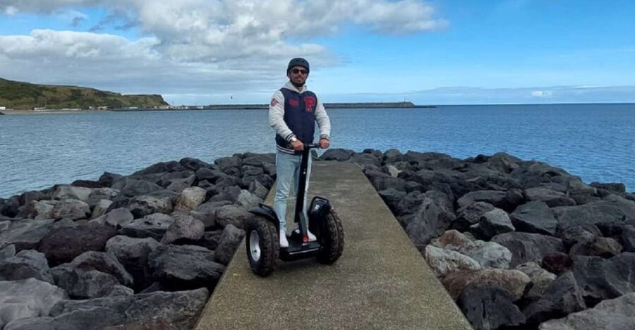 Segway Tour Praia da Vitoria | Terceira Island - Riding beside black volcanic sand