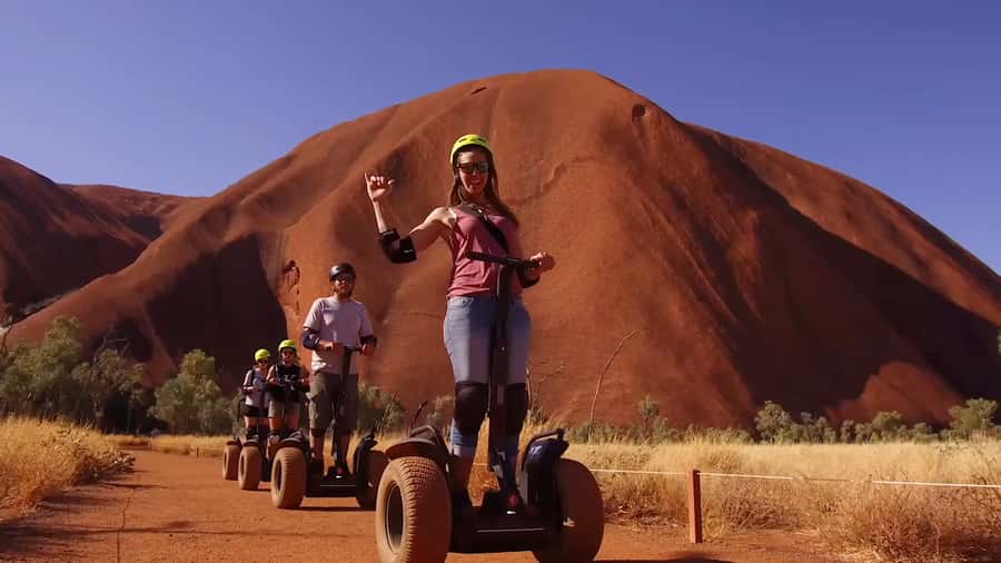 Uluru Base Segway Tour at Sunrise - Learning to ride before the 2.5-hour circuit