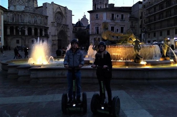 Valencia at Night Segway Tour - Plaza de la Virgen after dark